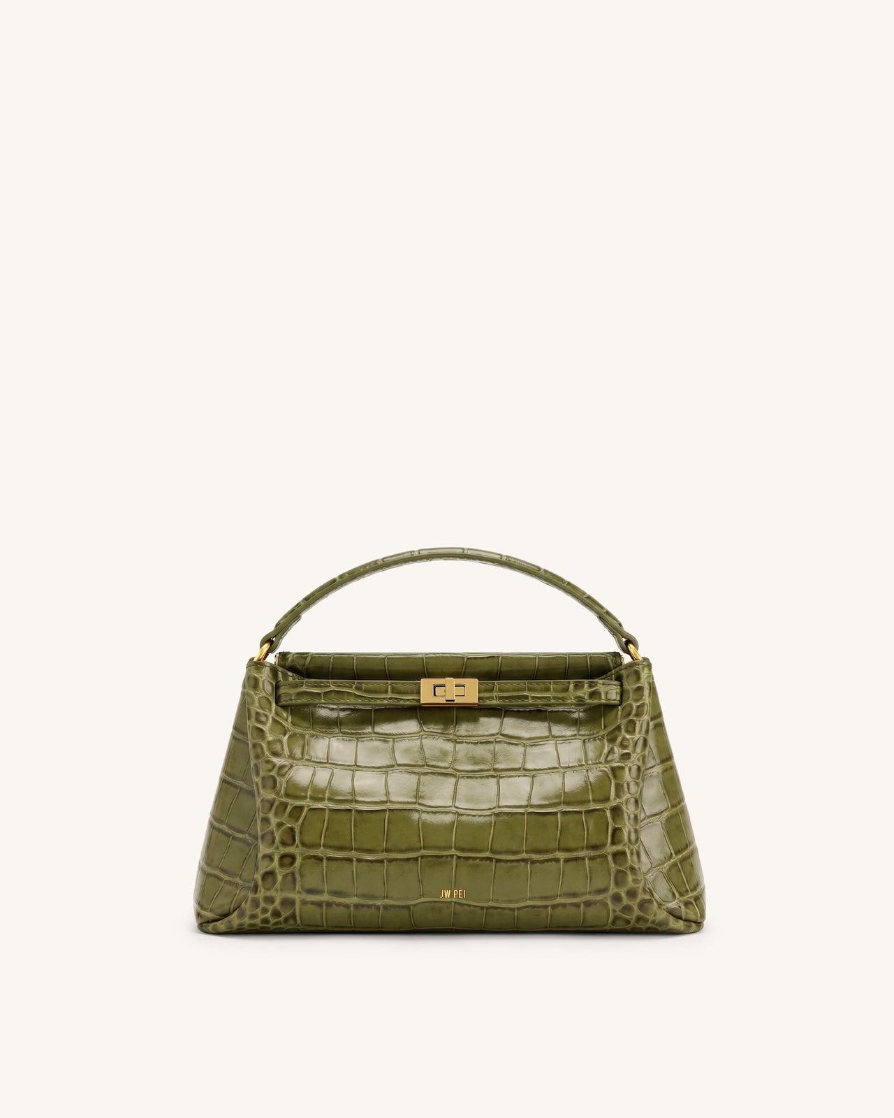 Carmen Sac à main aspect crocodile - Vert