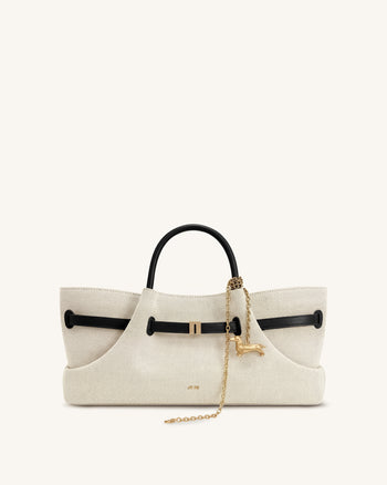 Maeve Sac fourre-tout avec breloque en métal teckel - Toile noire