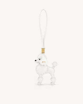 Bijou de sac Caniche - Blanc