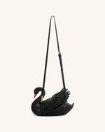 Alani Sac bandoulière en forme de cygne - Noir