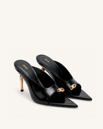 Noemi Mules à talons à bout pointu - Noir