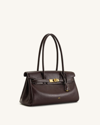 Yara Sac Épaule – Marron Foncé