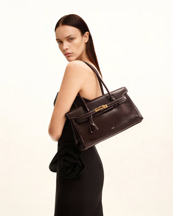 Yara Sac Épaule – Marron Foncé