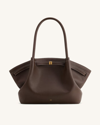 Hana Grand sac fourre-tout - Marron foncé