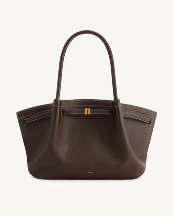 Hana Grand sac fourre-tout - Marron foncé