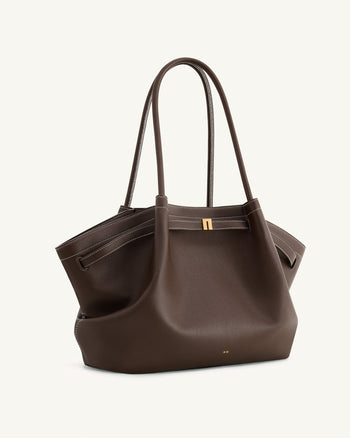 Hana Grand sac fourre-tout - Marron foncé