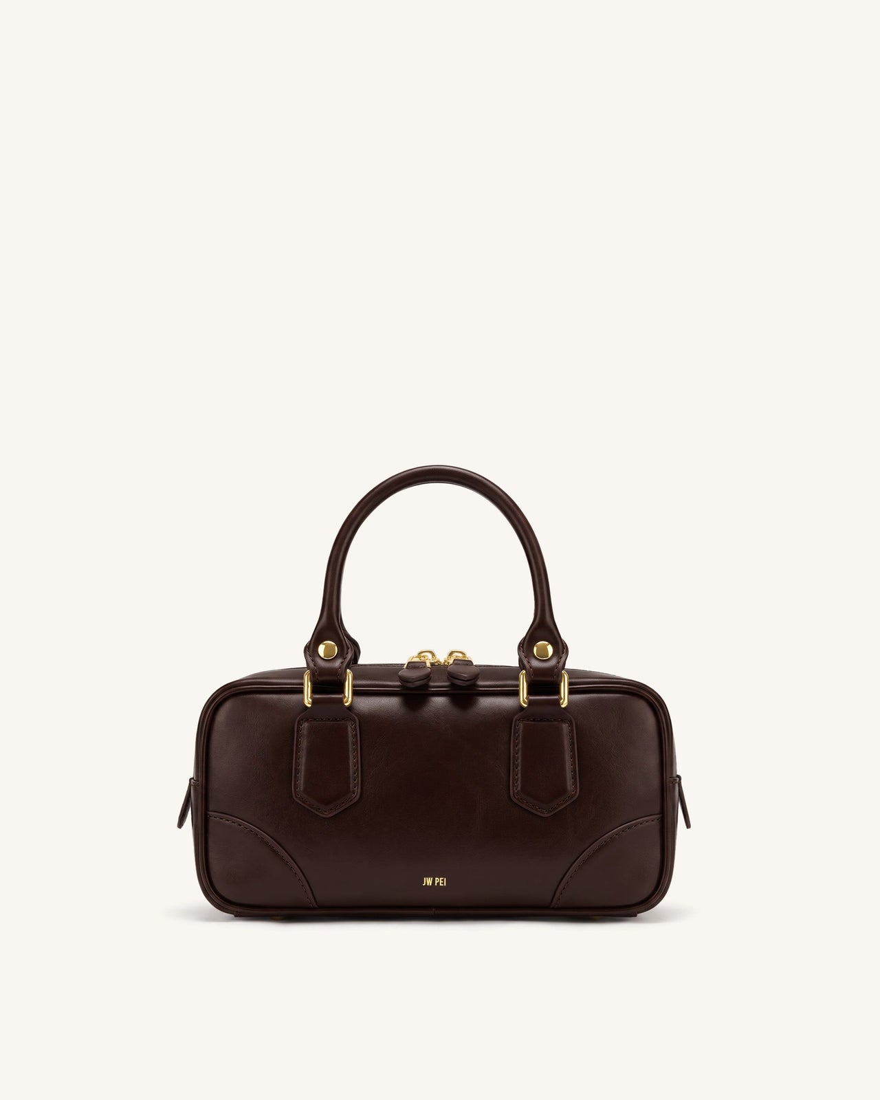 Odette Sac Boston à poignée supérieure - Marron foncé