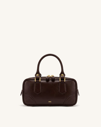 Odette Sac Boston à poignée supérieure - Marron foncé