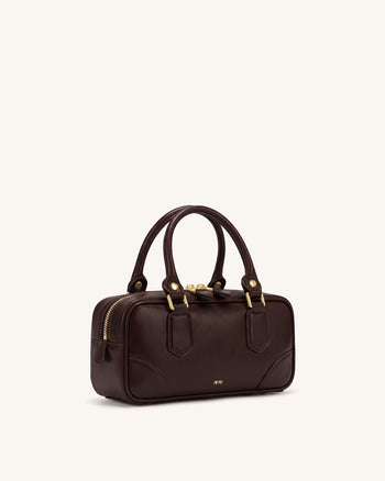 Odette Sac Boston à poignée supérieure - Marron foncé