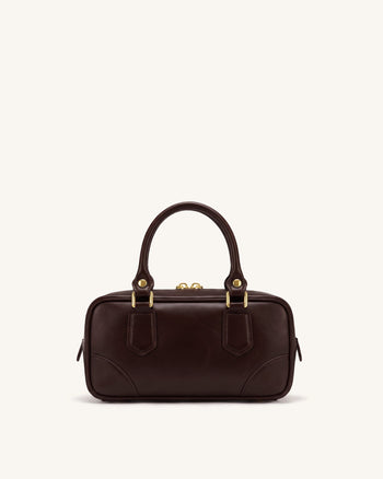 Odette Sac Boston à poignée supérieure - Marron foncé