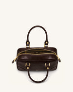 Odette Sac Boston à poignée supérieure - Marron foncé