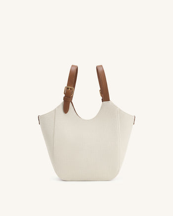 Ines Sac cabas avec cadenas - Toile marron