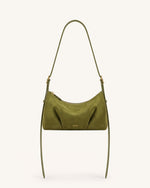 Loriette Sac bandoulière en suédine - Vert olive
