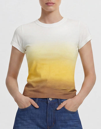 T-shirt The Slacker Fade Out - Coucher de soleil du désert