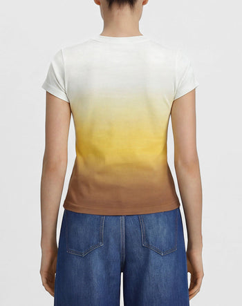 T-shirt The Slacker Fade Out - Coucher de soleil du désert
