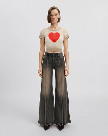 T-shirt The Shrunken Faded Love - Avoine sale