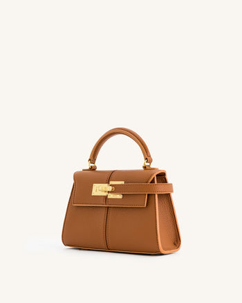 Sac à poignée supérieure Elise - Marron