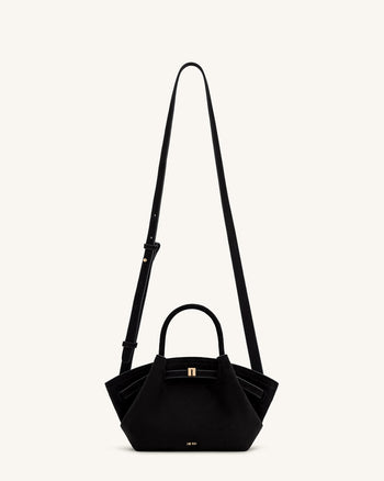 Sac fourre-tout mini Hana en faux suède - Noir