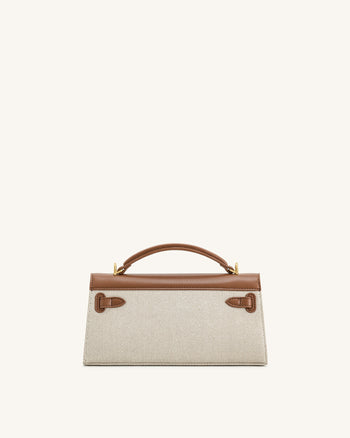 Sac à poignée Noor – Toile marron
