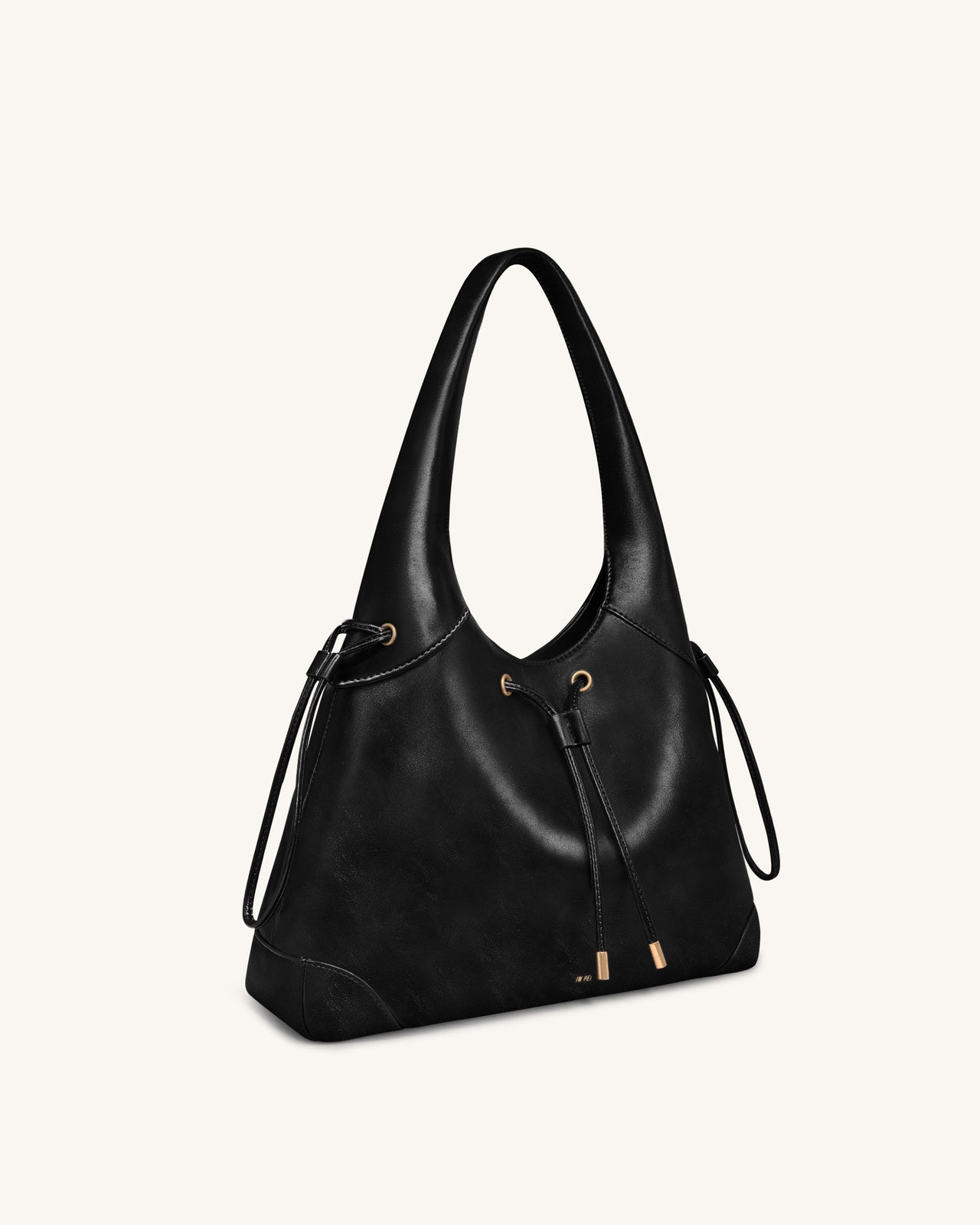 Celandra Sac hobo à cordon de serrage - Noir