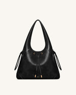 Celandra Sac hobo à cordon de serrage - Noir