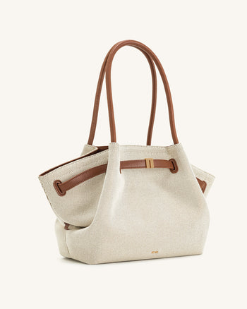 Hana Grand Sac Cabas - Toile Marron