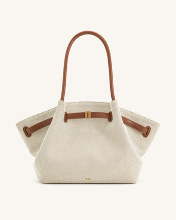 Hana Grand Sac Cabas - Toile Marron