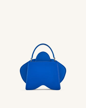 Flora Sac à main à poignée supérieure en forme d’orchidée – Bleu