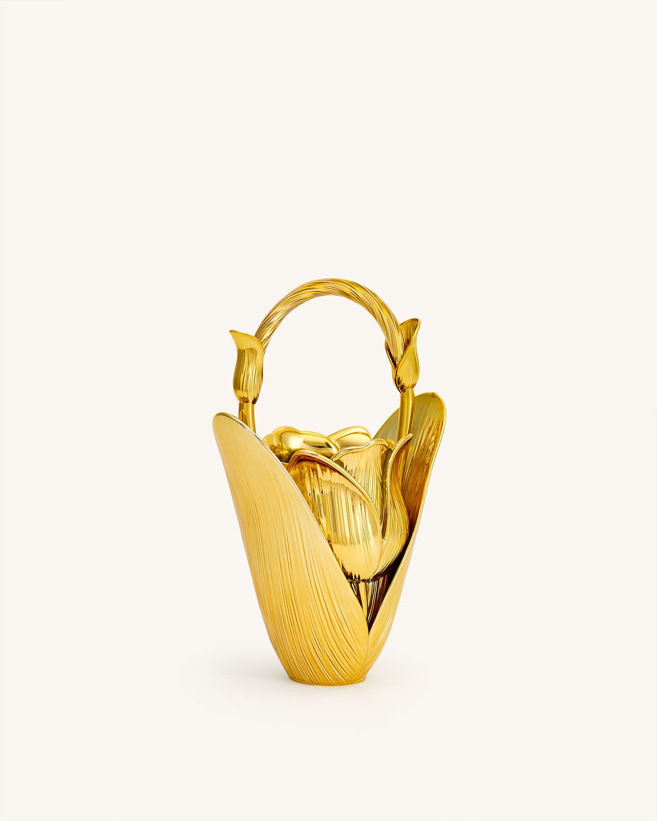 Ella Sac top-handle vase à tulipes - Or