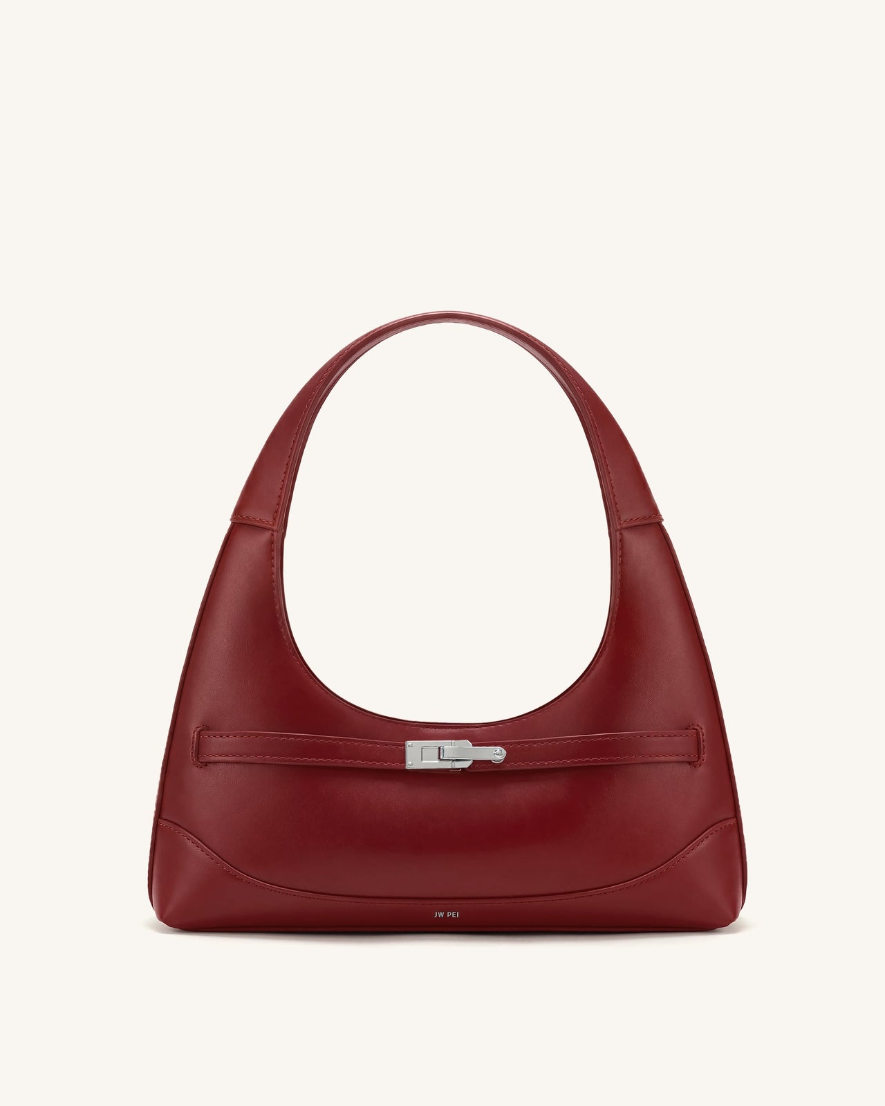 Noelle Sac porté épaule ceinturé - Bordeaux foncé