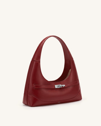 Noelle Sac porté épaule ceinturé - Bordeaux foncé