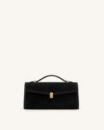Delphine Sac à main en suédine - Noir