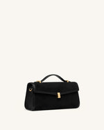Delphine Sac à main en suédine - Noir