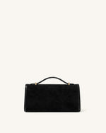 Delphine Sac à main en suédine - Noir