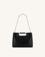 Elodie Sac à main à poignée chaîne - Noir