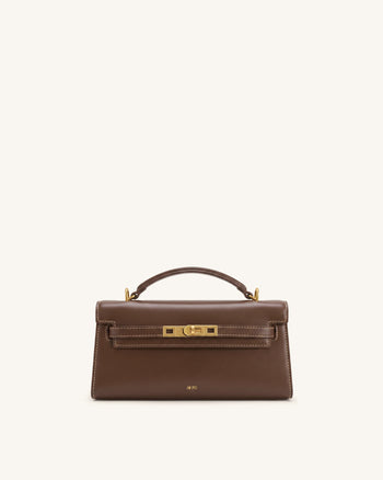 Sac à main supérieur Noor - Brun ambre