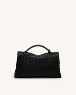 Celeste Sac pochette tissé - Noir