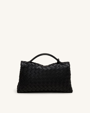 Celeste Sac pochette tissé - Noir