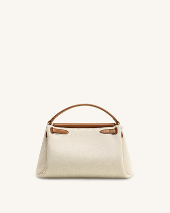 Carmen Sac à poignée supérieure en toile - Marron