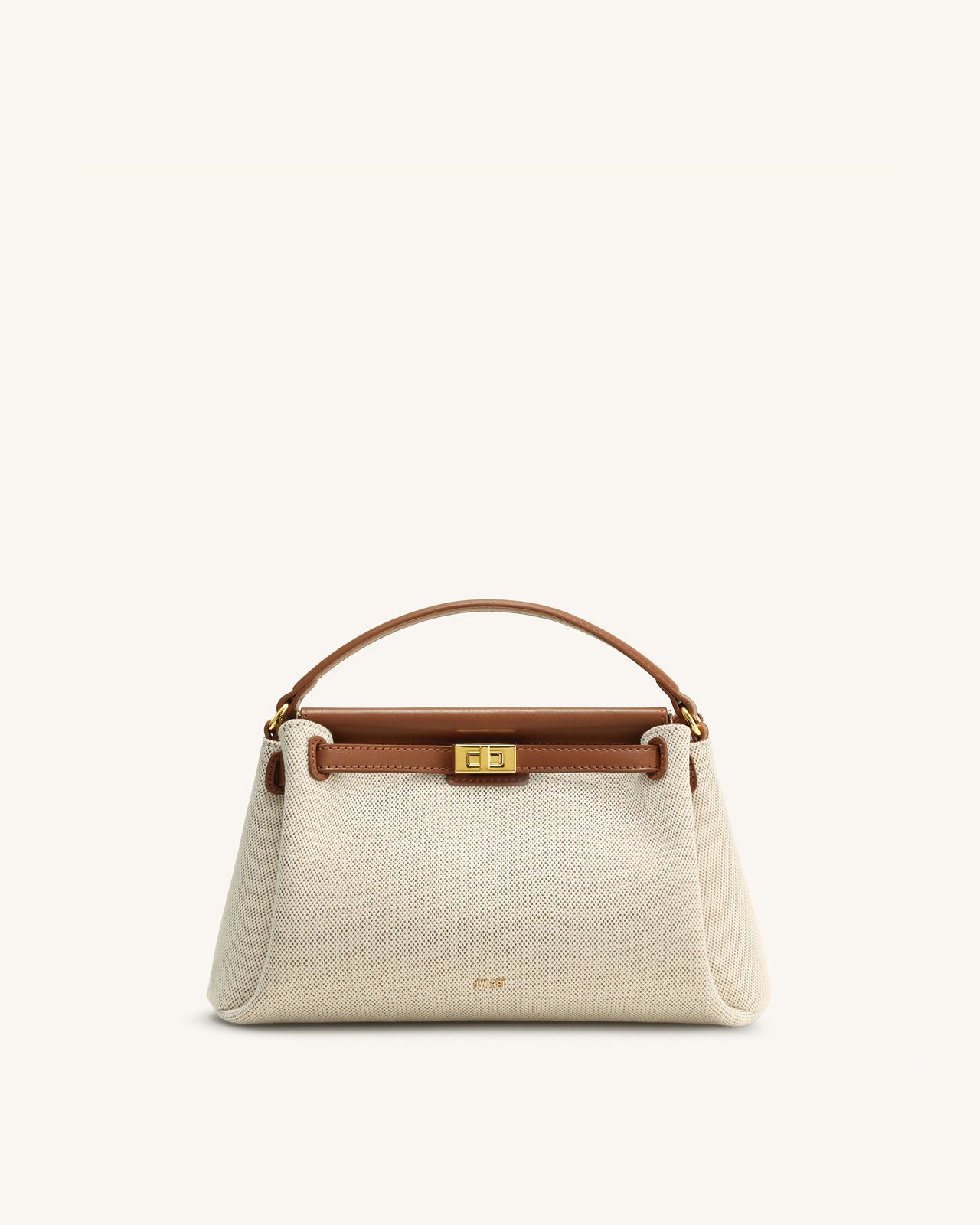 Carmen Sac à poignée supérieure en toile - Marron