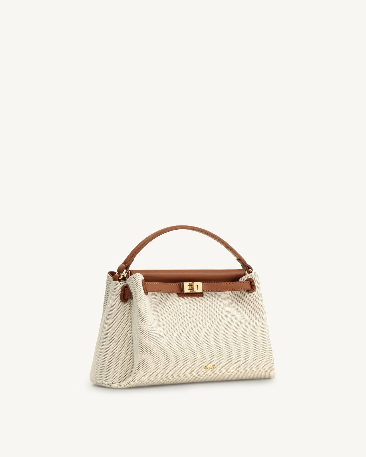 Carmen Sac à poignée supérieure en toile - Marron