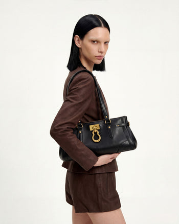 Sac fourre-tout allongé Yvette - Noir