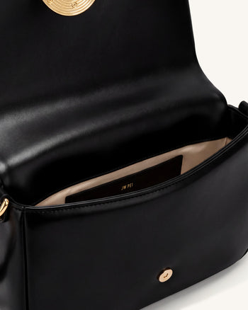 Sofia Sac à bandoulière froncé - Noir