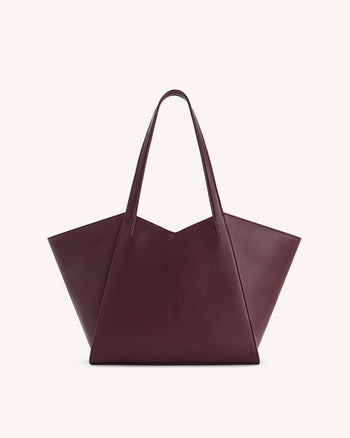 Sac cabas grande capacité Kiana – Bordeaux foncé