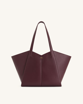 Sac cabas grande capacité Kiana – Bordeaux foncé