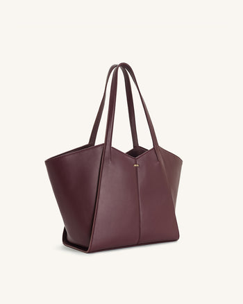 Sac cabas grande capacité Kiana – Bordeaux foncé