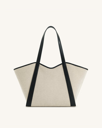 Sac cabas grande capacité Kiana – Toile noire