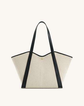 Sac cabas grande capacité Kiana – Toile noire