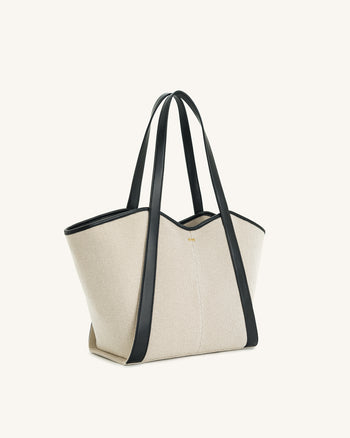 Sac cabas grande capacité Kiana – Toile noire