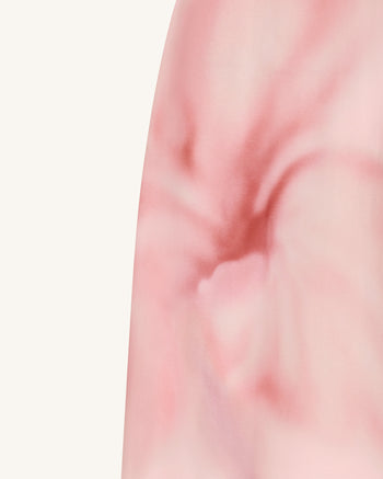 Robe maxi bustier à imprimé floral aquarelle - Rose